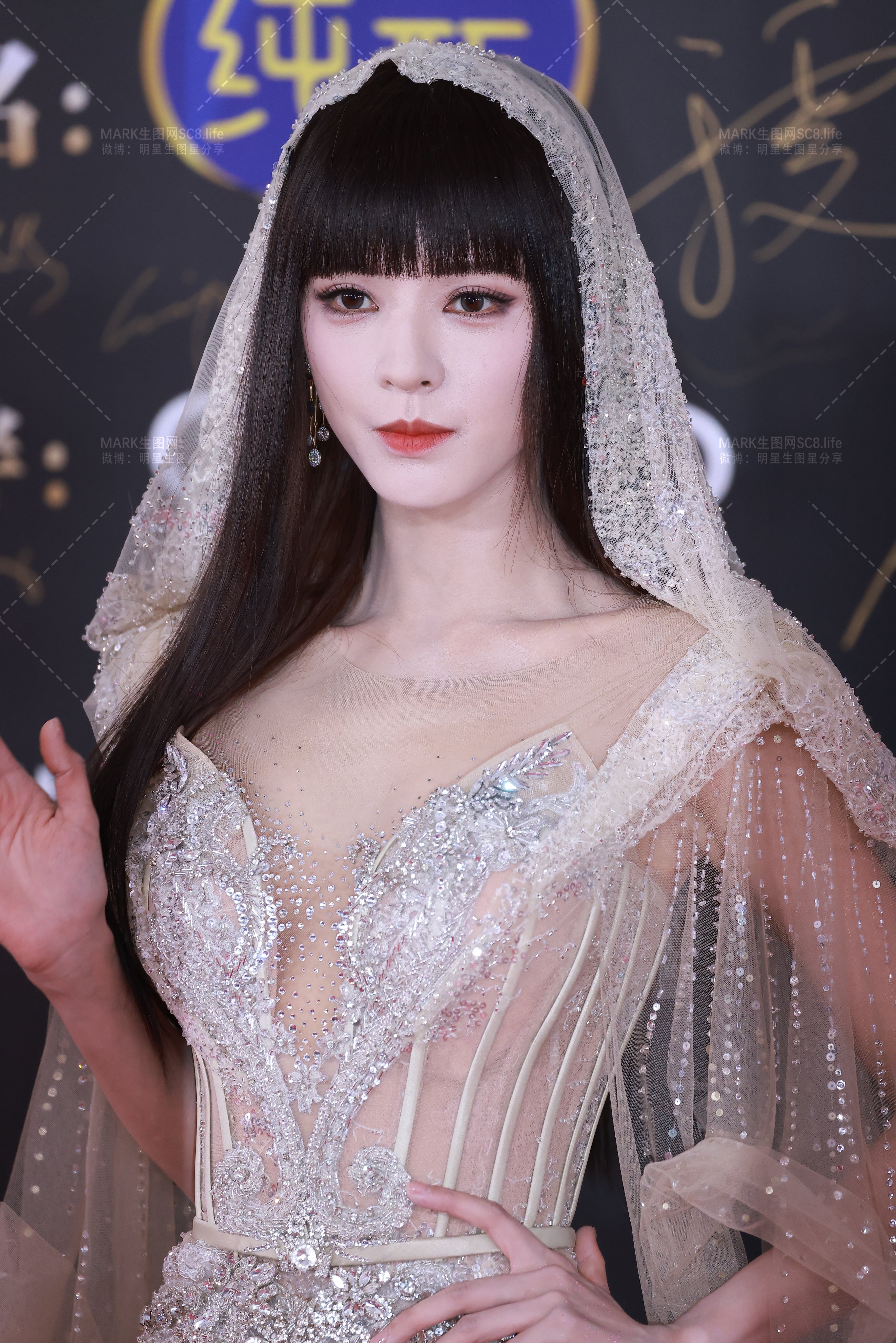 张予曦微博之夜红毯生图 低胸透视高开叉凉高大长腿108p